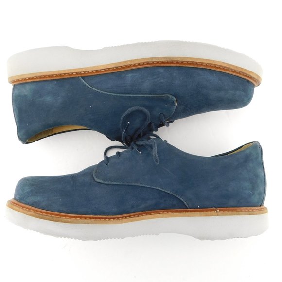 SAMUEL HUBBARD Blue Nubuck Walking Oxfords Shoes 9 - Picture 3 of 7